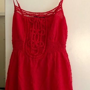 Forever 21 red spaghetti strap dress